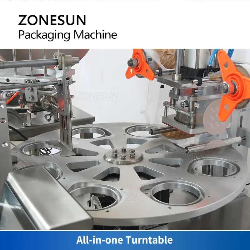 Sauce Dipping Cup - ZONESUN 自動カップ供給アイスクリーム充填シール機 ZS-FS600 ヨーグルトカートン容器ピーナッツバターディップソース機械