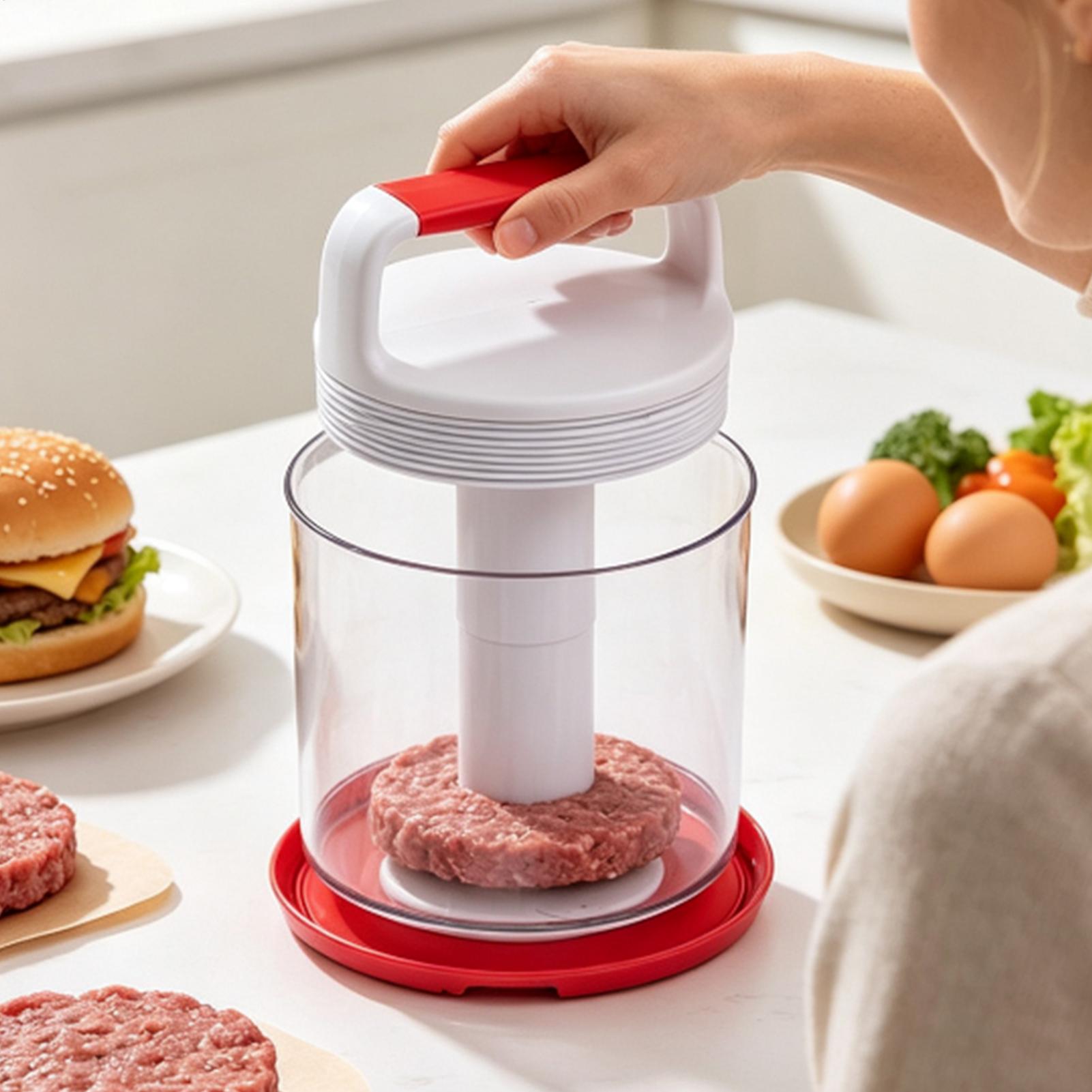 Meal Prep Template - ハンバーガーパティプレス、焦げ付き防止加工、多機能ハンバーガーパティ成形器、ハンバーガー用肉成形プレス