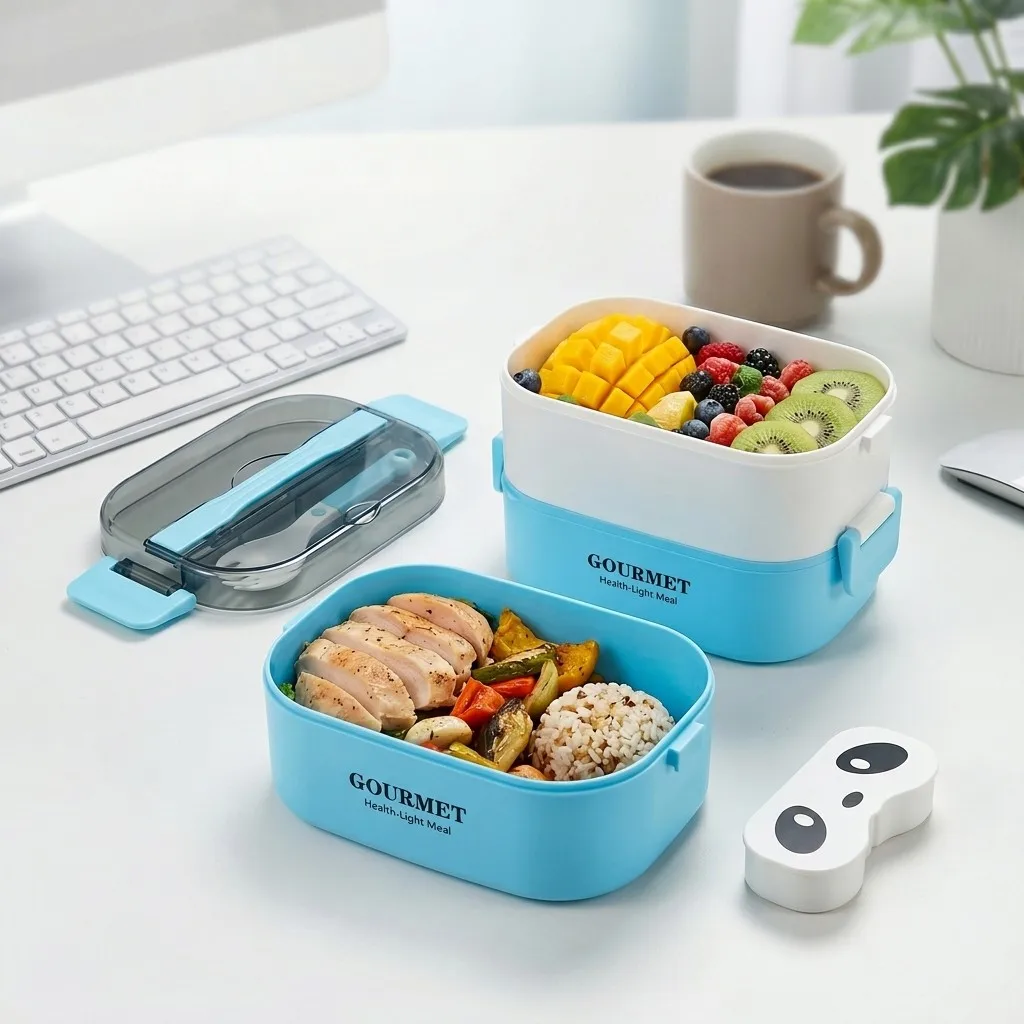 電子レンジ対応のプラスチック製弁当箱。子供から大人まで使える - Meal Prep Or Prep Meal のレビューと価格