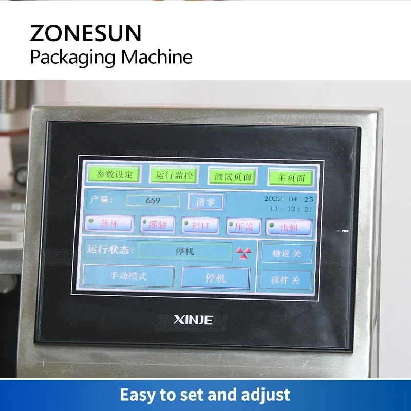 ZONESUN 自動カップ供給アイスクリーム充填シール機 Z - Sauce Dipping Cup のレビューと価格