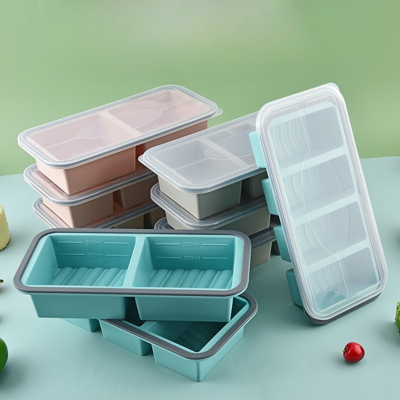 スーパーキューブ、だし、ご飯、残り物などの冷凍用シリコン製冷 - Meal Prep Template のレビューと価格