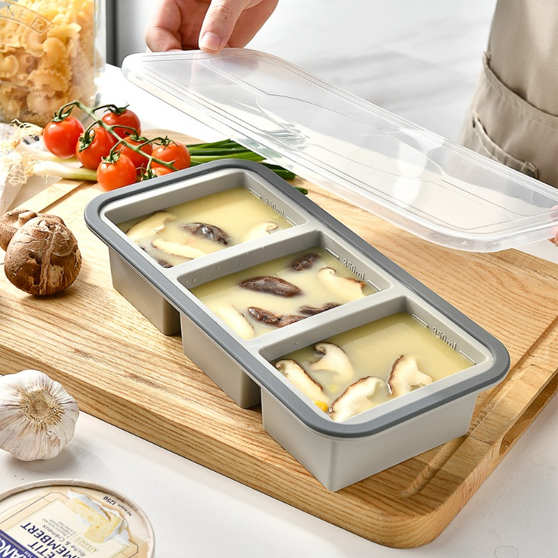スーパーキューブ、だし、ご飯、残り物などの冷凍用シリコン製冷 - Meal Prep Template のレビューと価格