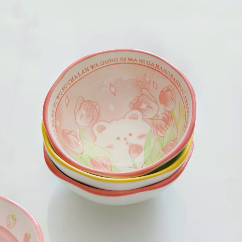 4個セットのかわいいウサギと鳥の形をした陶器製デザートプレー - Sauce Dipping Cup のレビューと価格