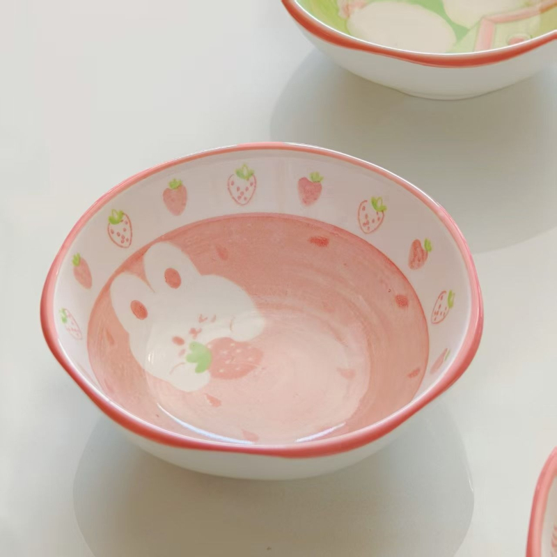 4個セットのかわいいウサギと鳥の形をした陶器製デザートプレー - Sauce Dipping Cup のレビューと価格