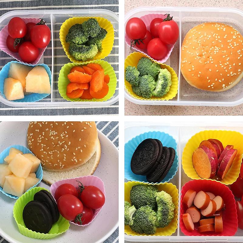 ● 12/24 個シリコンランチボックスディバイダー弁当ラン - Meal Prep Template のレビューと価格