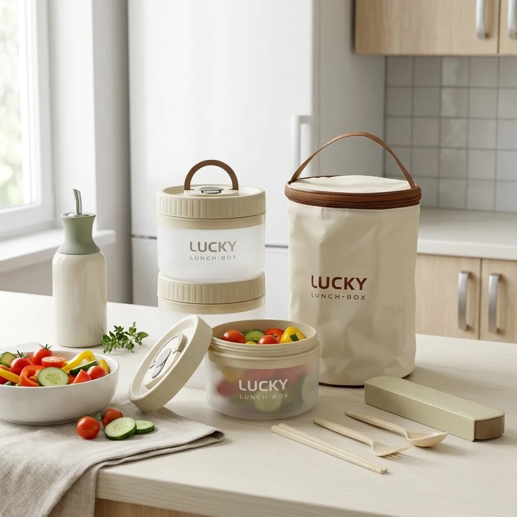 電子レンジ対応のプラスチック製弁当箱。漏れ防止設計で、持ち手 - Meal Prep Or Prep Meal のレビューと価格