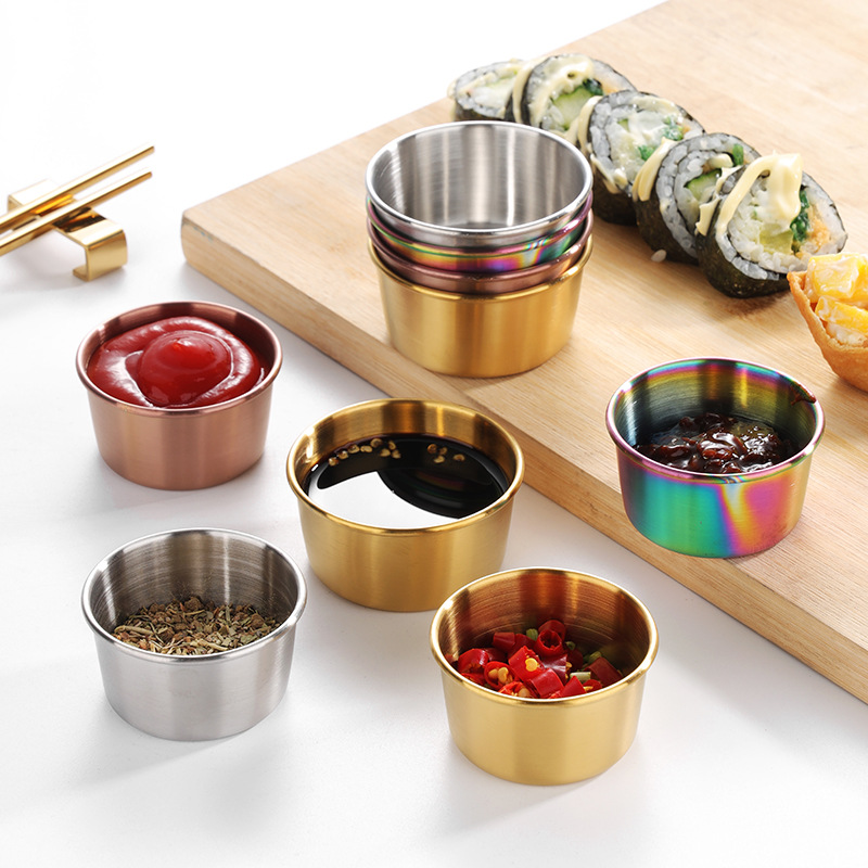 304ステンレス鋼ディッピングカップ、金色のソースカップ、ア - Sauce Dipping Cup のレビューと価格