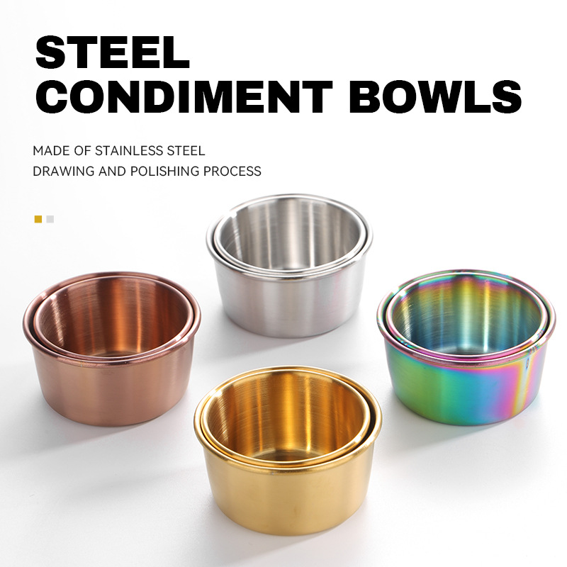 304ステンレス鋼ディッピングカップ、金色のソースカップ、ア - Sauce Dipping Cup のレビューと価格