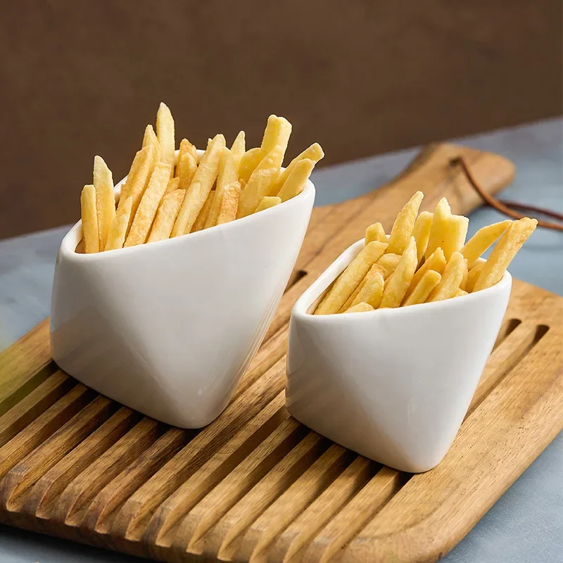 立体的に折りたたまれたフライドポテトカップ,セラミッククッキ - Sauce Dipping Cup のレビューと価格