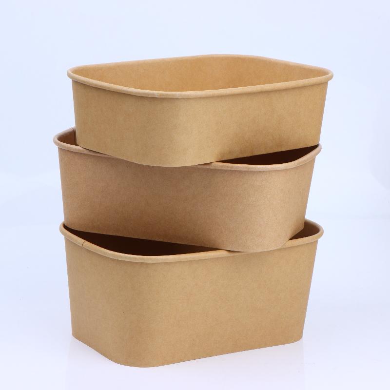 10 個の正方形の使い捨てクラフト紙食品容器蓋付きテイクアウ - Meal Prep Bowl のレビューと価格