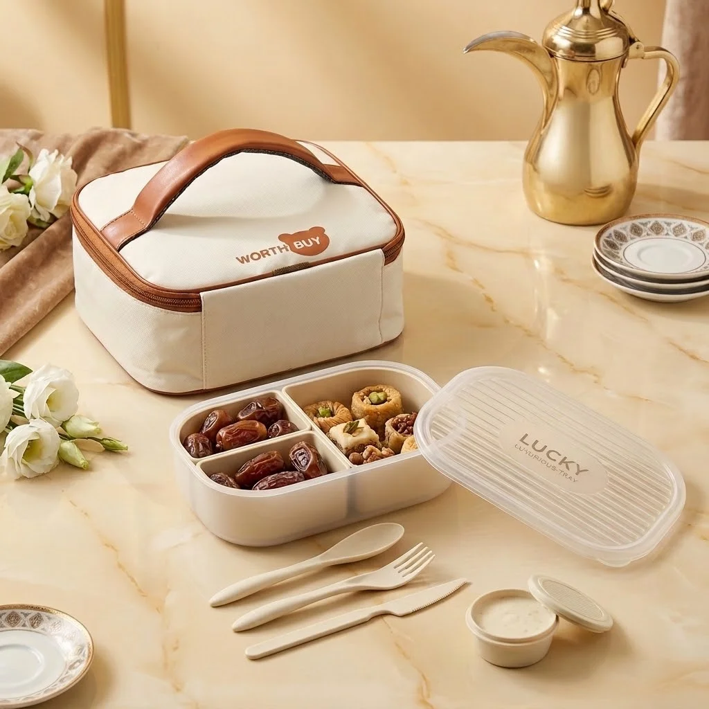 3つの仕切りが付いたプラスチック製弁当箱。電子レンジ対応で、 - Meal Prep Or Prep Meal のレビューと価格