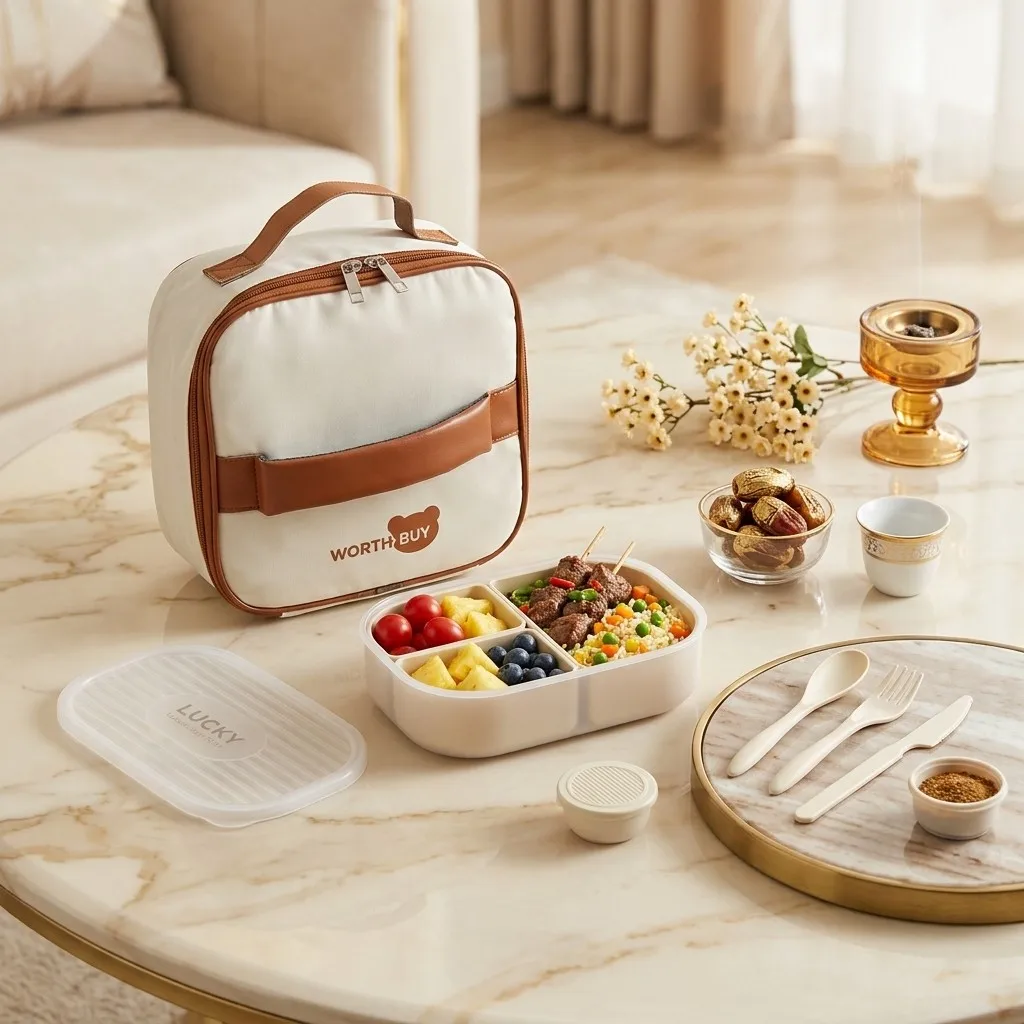 3つの仕切りが付いたプラスチック製弁当箱。電子レンジ対応で、 - Meal Prep Or Prep Meal のレビューと価格