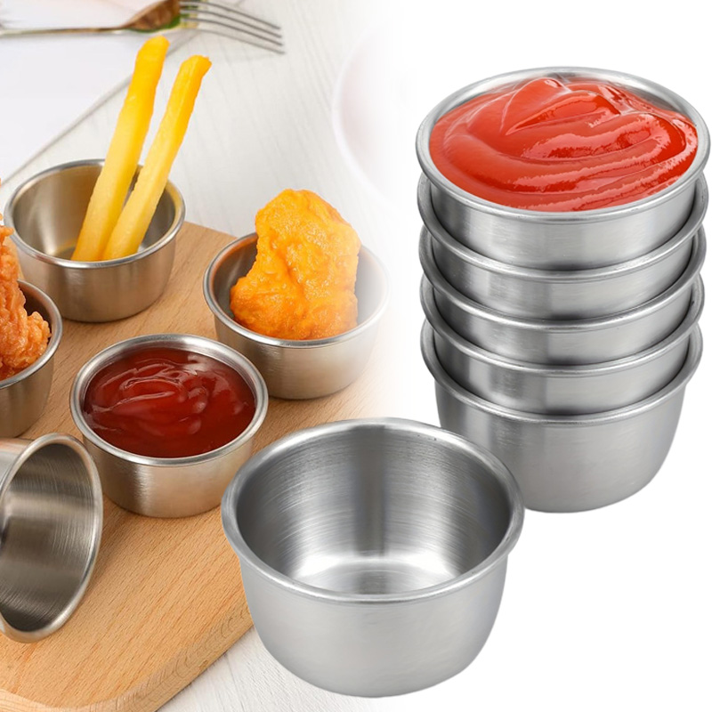 ソース浸漬ボウル 304 ステンレス鋼浸漬カップラウンドソー - Sauce Dipping Cup のレビューと価格