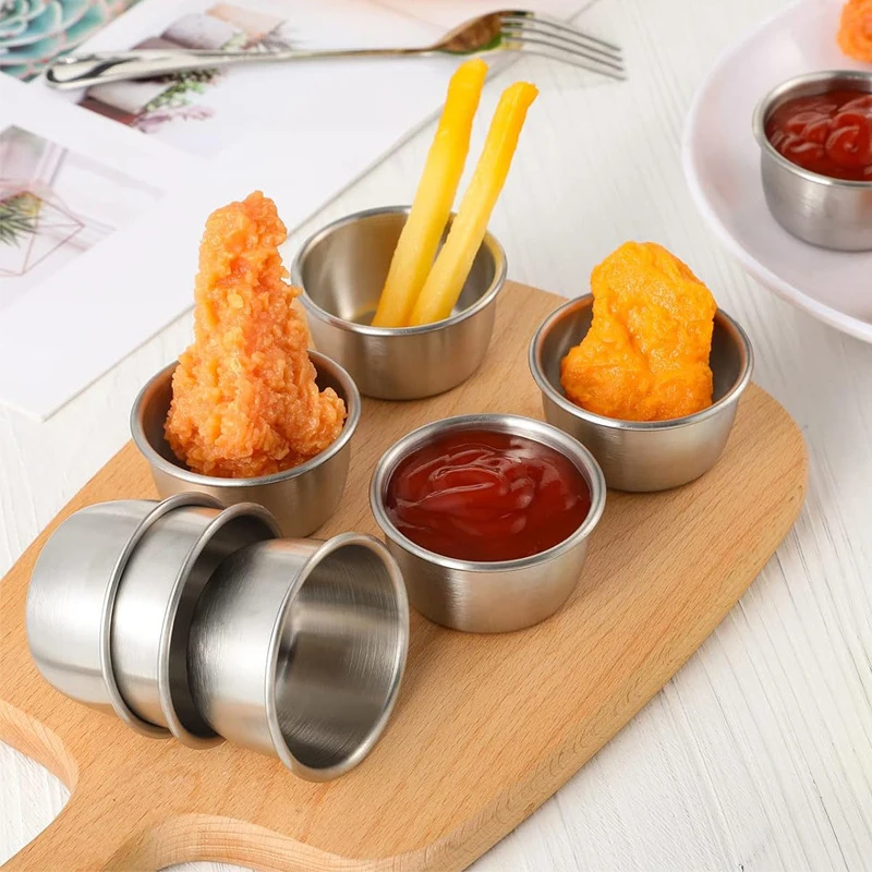 ソース浸漬ボウル 304 ステンレス鋼浸漬カップラウンドソー - Sauce Dipping Cup のレビューと価格
