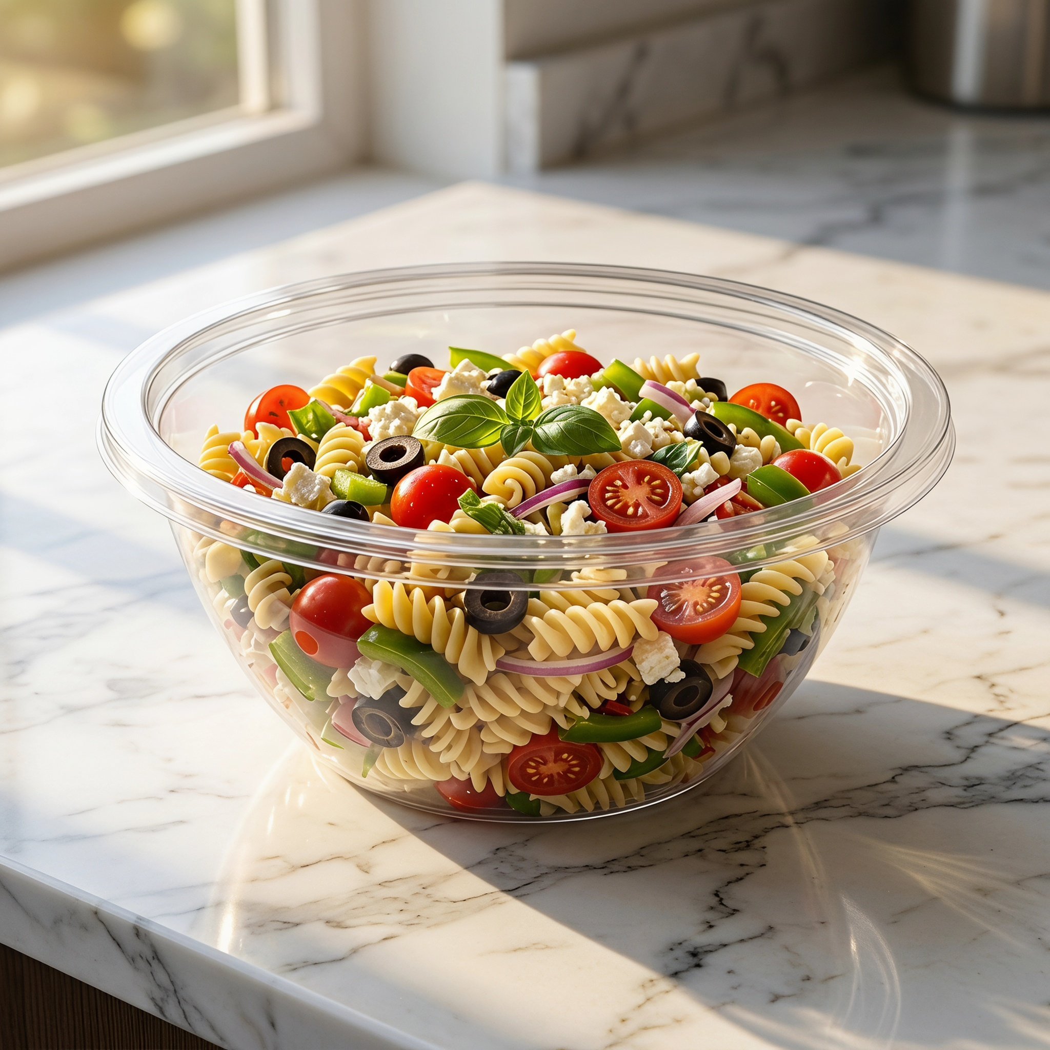 透明プラスチック製ミキシングボウル（蓋付き）2個セット。深型 - Meal Prep Bowl のレビューと価格