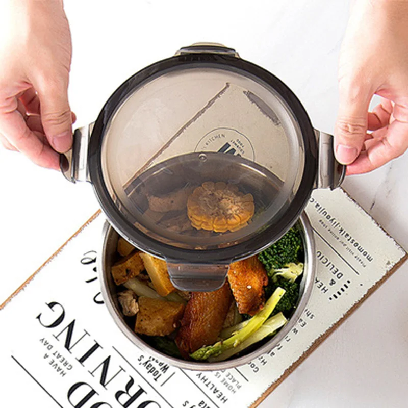 蓋付きステンレス鋼弁当箱、食品容器、鮮度保存ボックス、家庭用 - Meal Prep Bowl のレビューと価格
