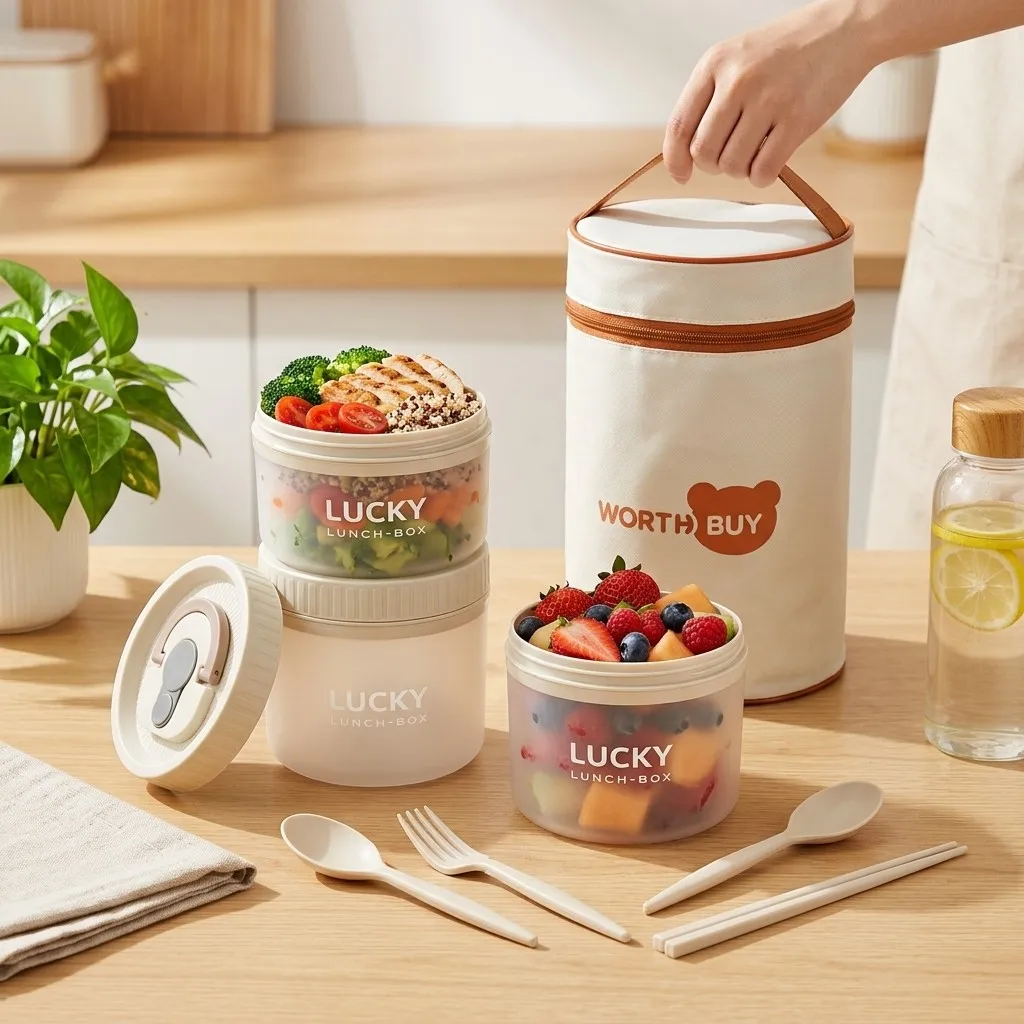 プラスチック製の弁当箱。電子レンジ対応。子供から大人まで使え - Meal Prep Or Prep Meal のレビューと価格