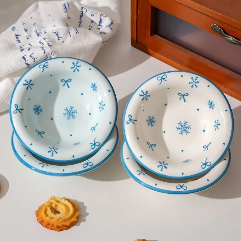 4個入り雪の結晶セラミックソース皿 可愛い調味料皿 ボウル  - Sauce Dipping Cup のレビューと価格