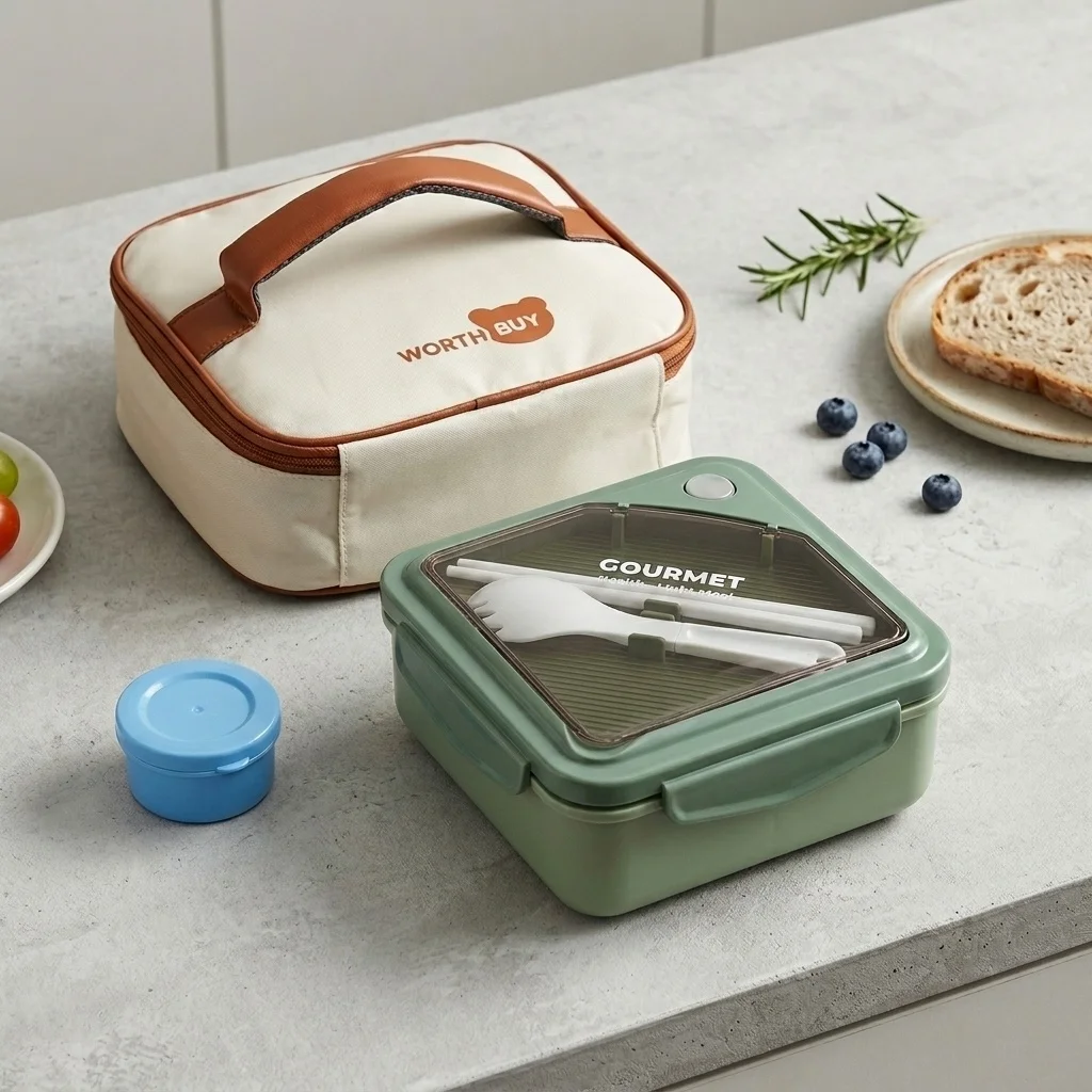 電子レンジ対応のプラスチック製弁当箱。密閉性があり、仕切り付 - Meal Prep Or Prep Meal のレビューと価格