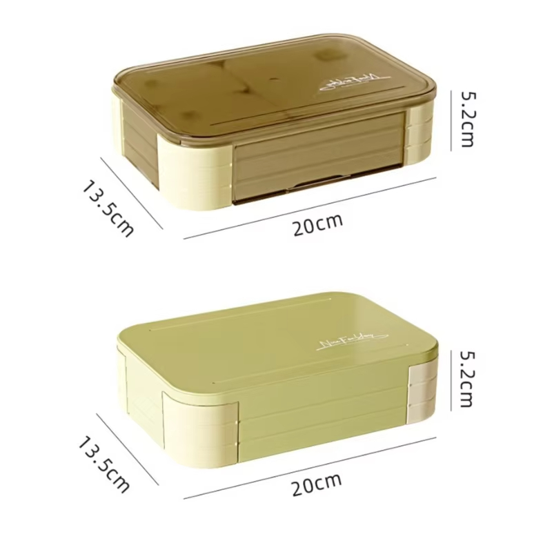 多区画弁当箱セット、漏れ防止、環境に優しく、食事準備、仕事、 - Meal Prep Or Prep Meal のレビューと価格