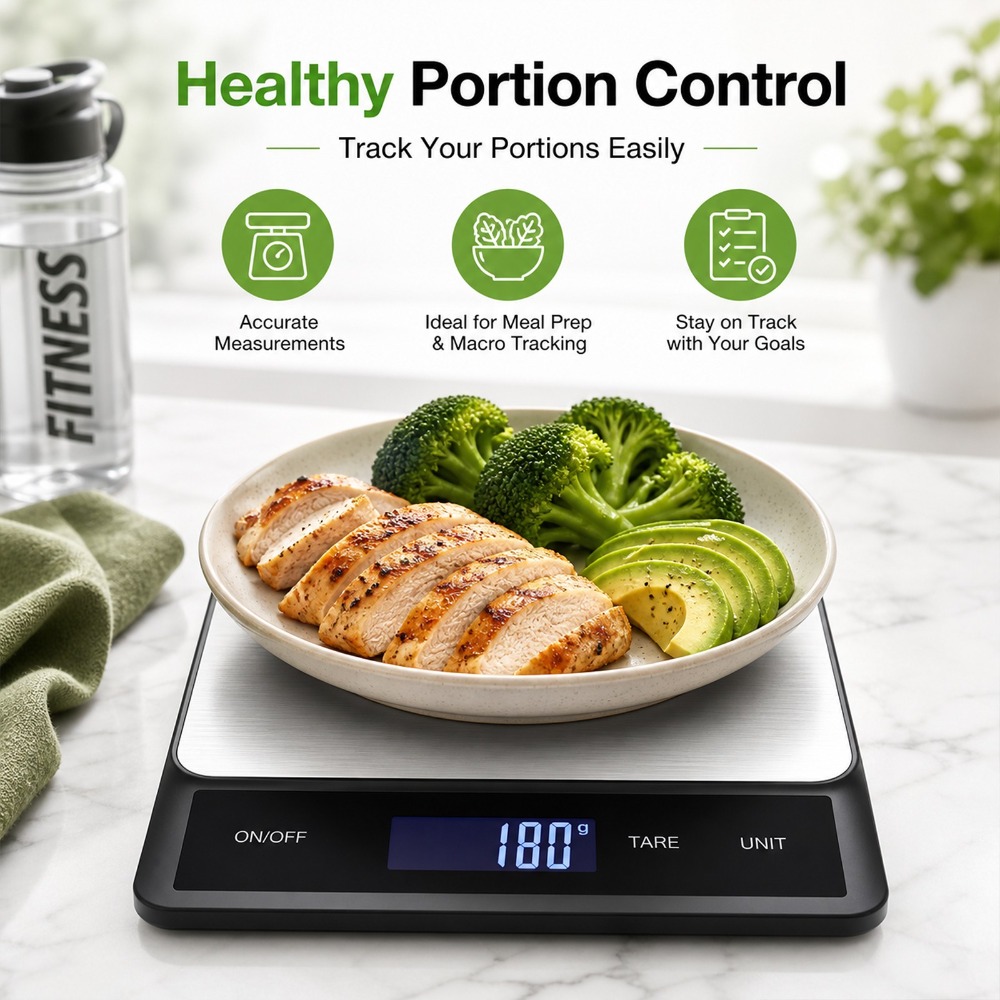 防水デジタルキッチンスケール 10kg 1g スマート電子食 - Meal Prep Kitchen のレビューと価格