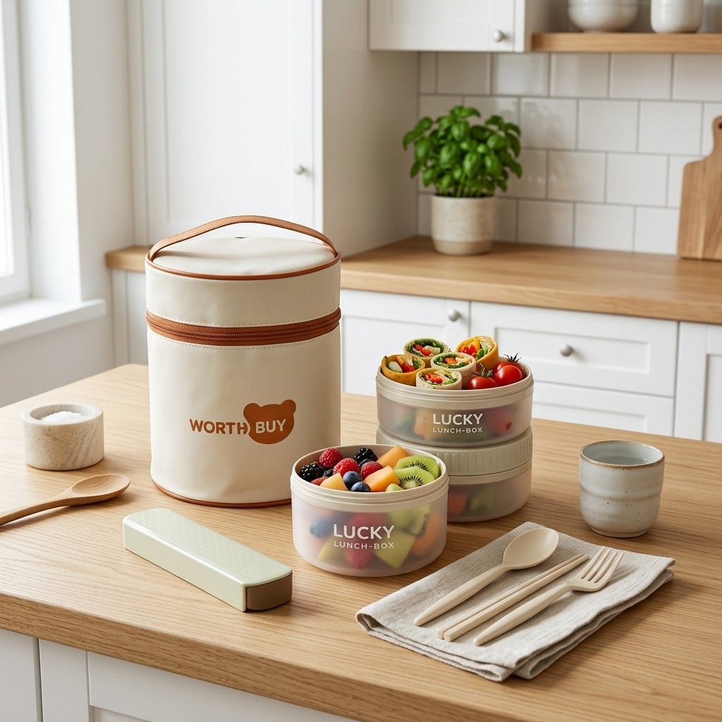 丸型弁当箱、電子レンジ対応プラスチック製ランチボックス、子供 - Meal Prep Or Prep Meal のレビューと価格