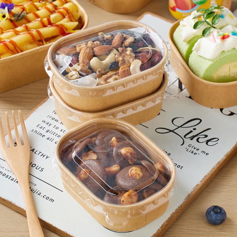 * 10 ピース/セット使い捨てランチボックスクラフト紙正方 - Meal Prep Bowl のレビューと価格